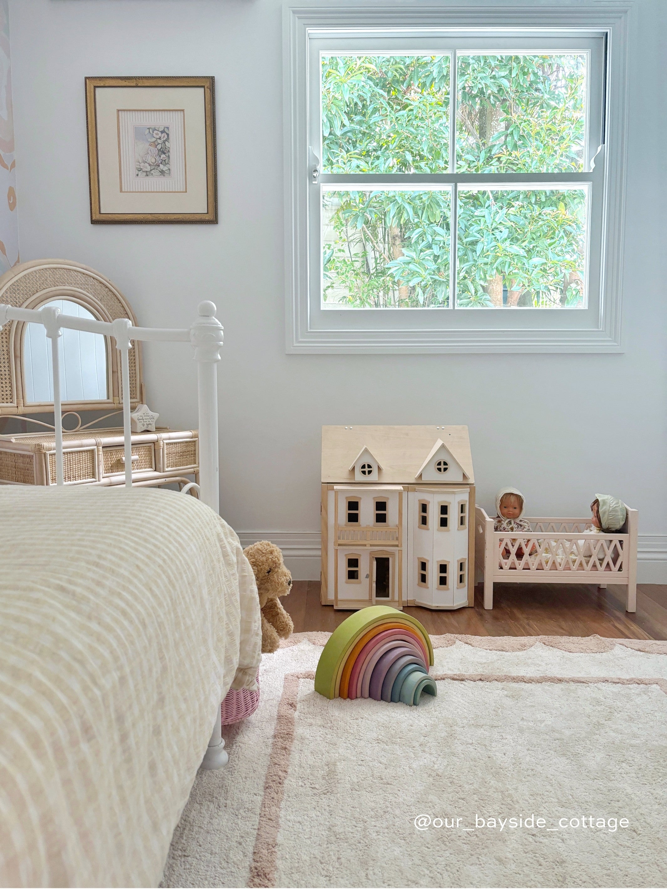 Scallop Rug - Dusty Coral