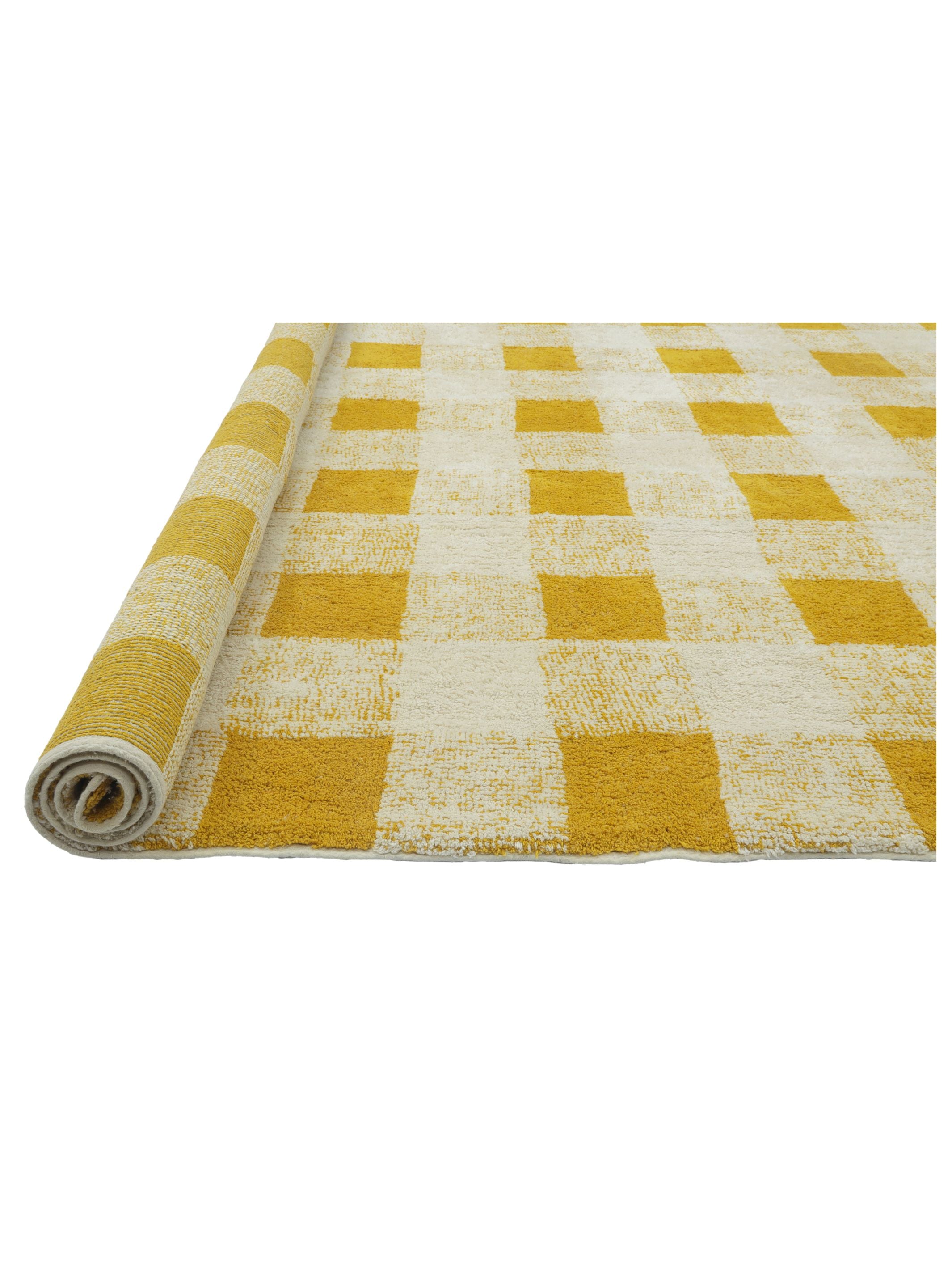 Gingham Rug - Mustard