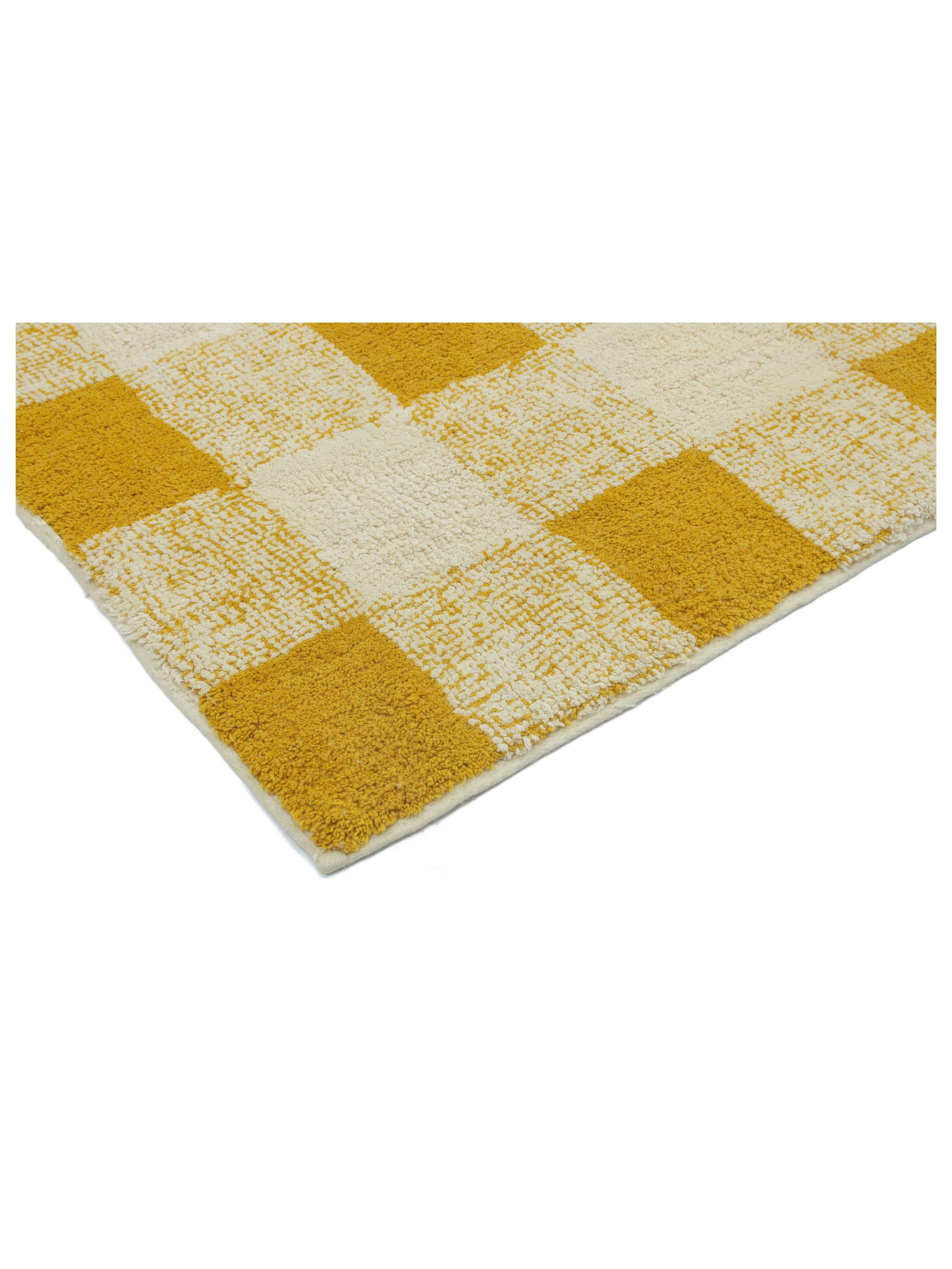 Gingham Rug - Mustard