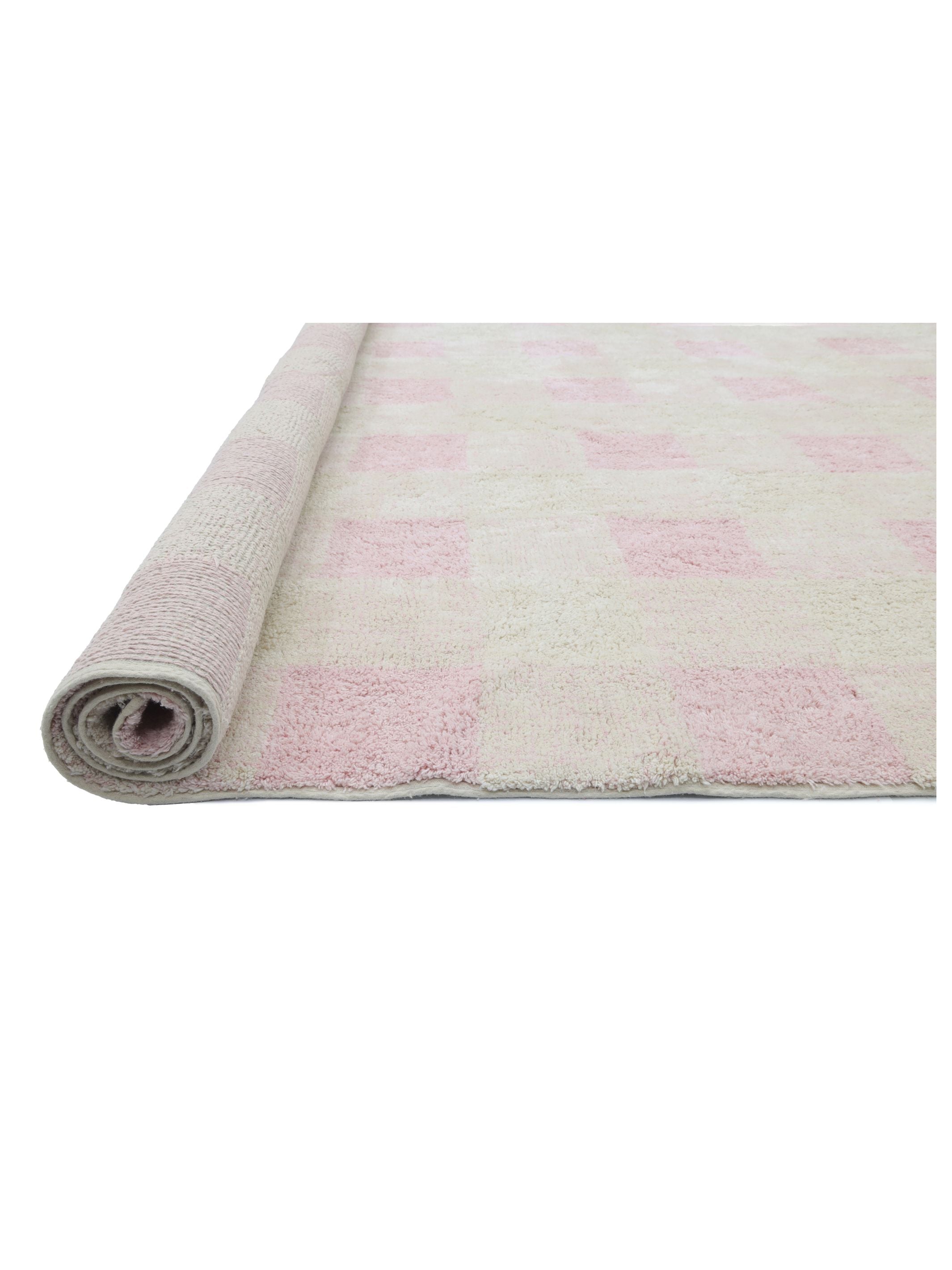 Gingham Rug - Blush