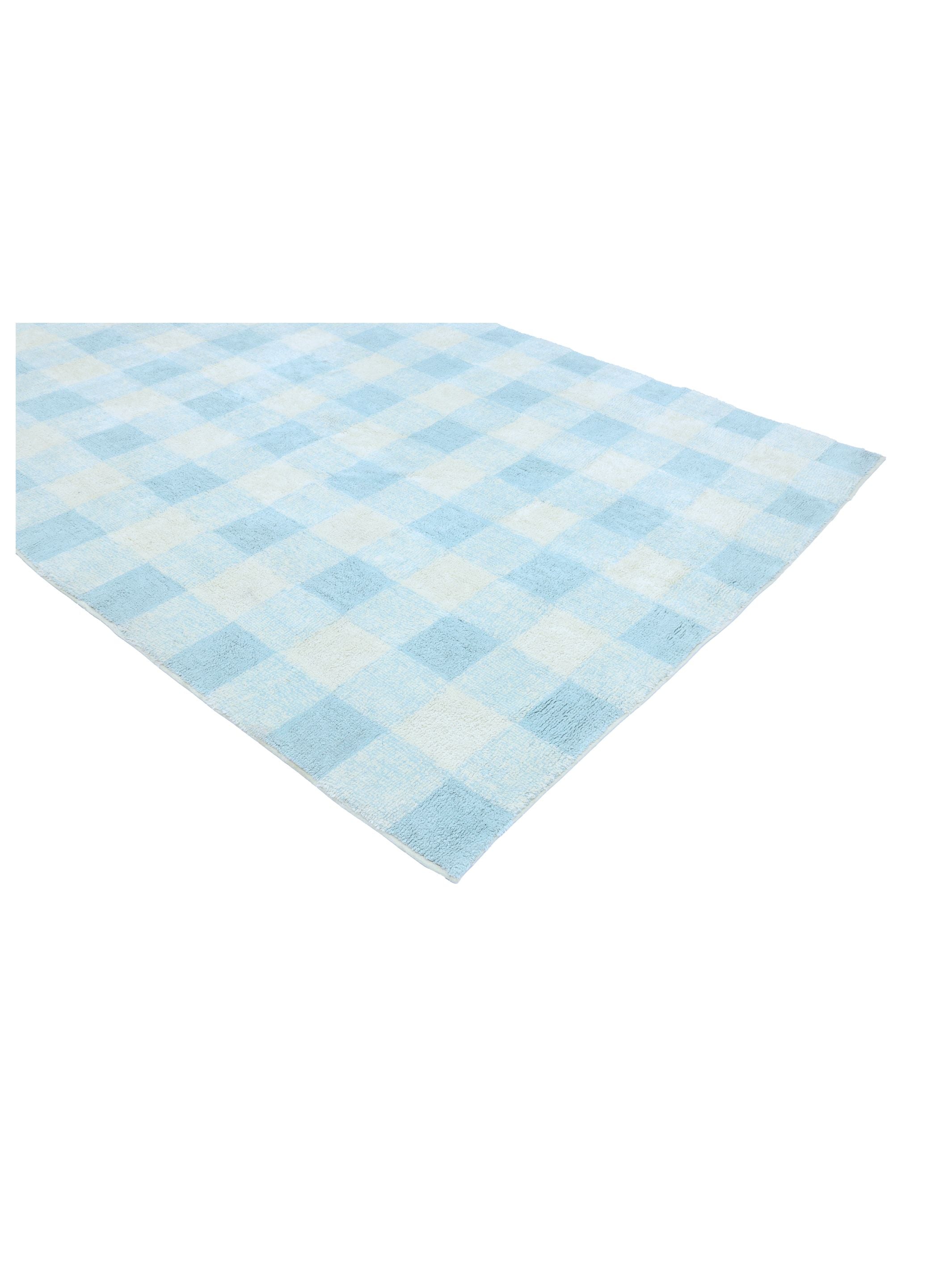 Gingham Rug - Sky