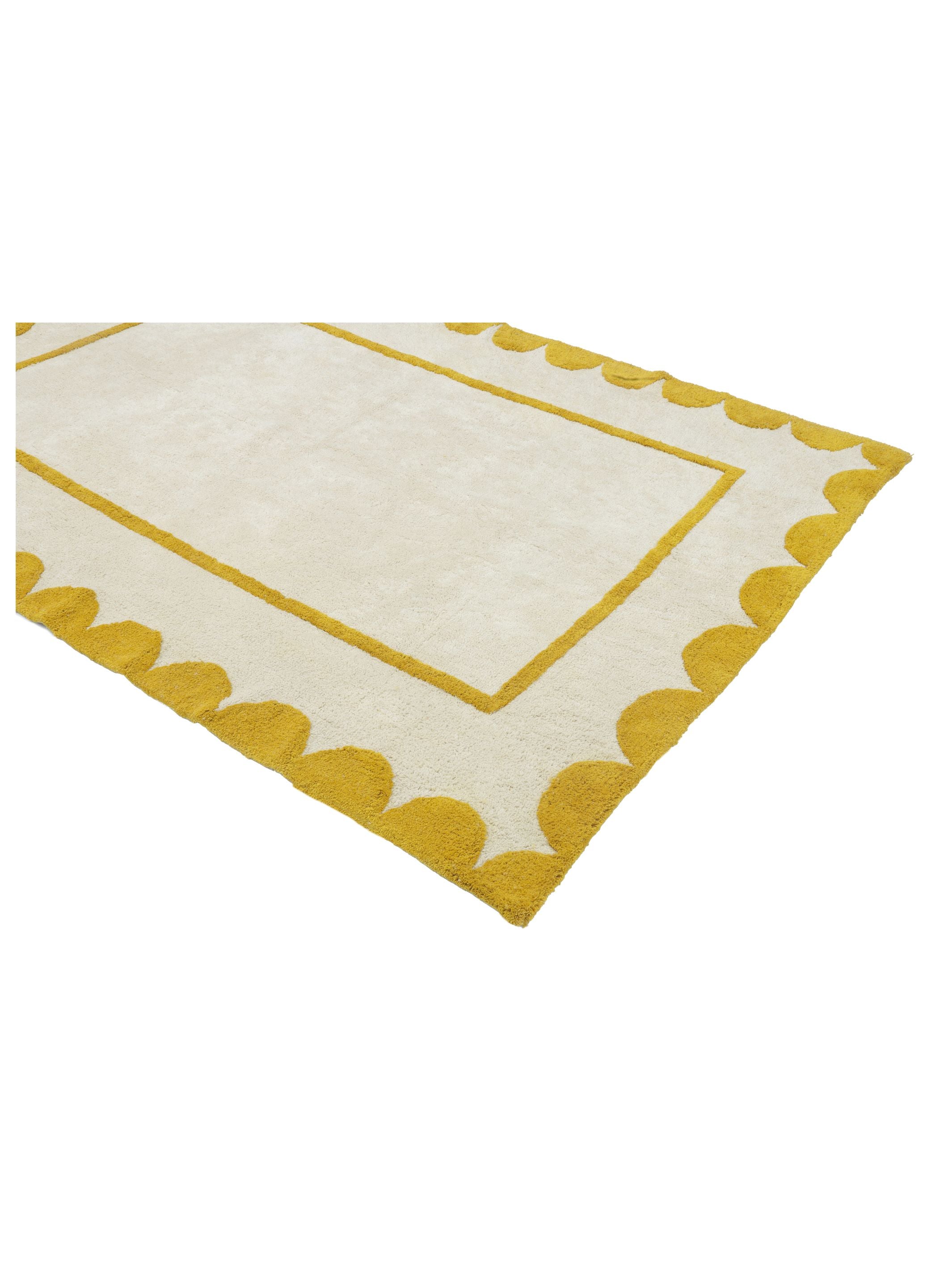 Scallop Rug - Mustard