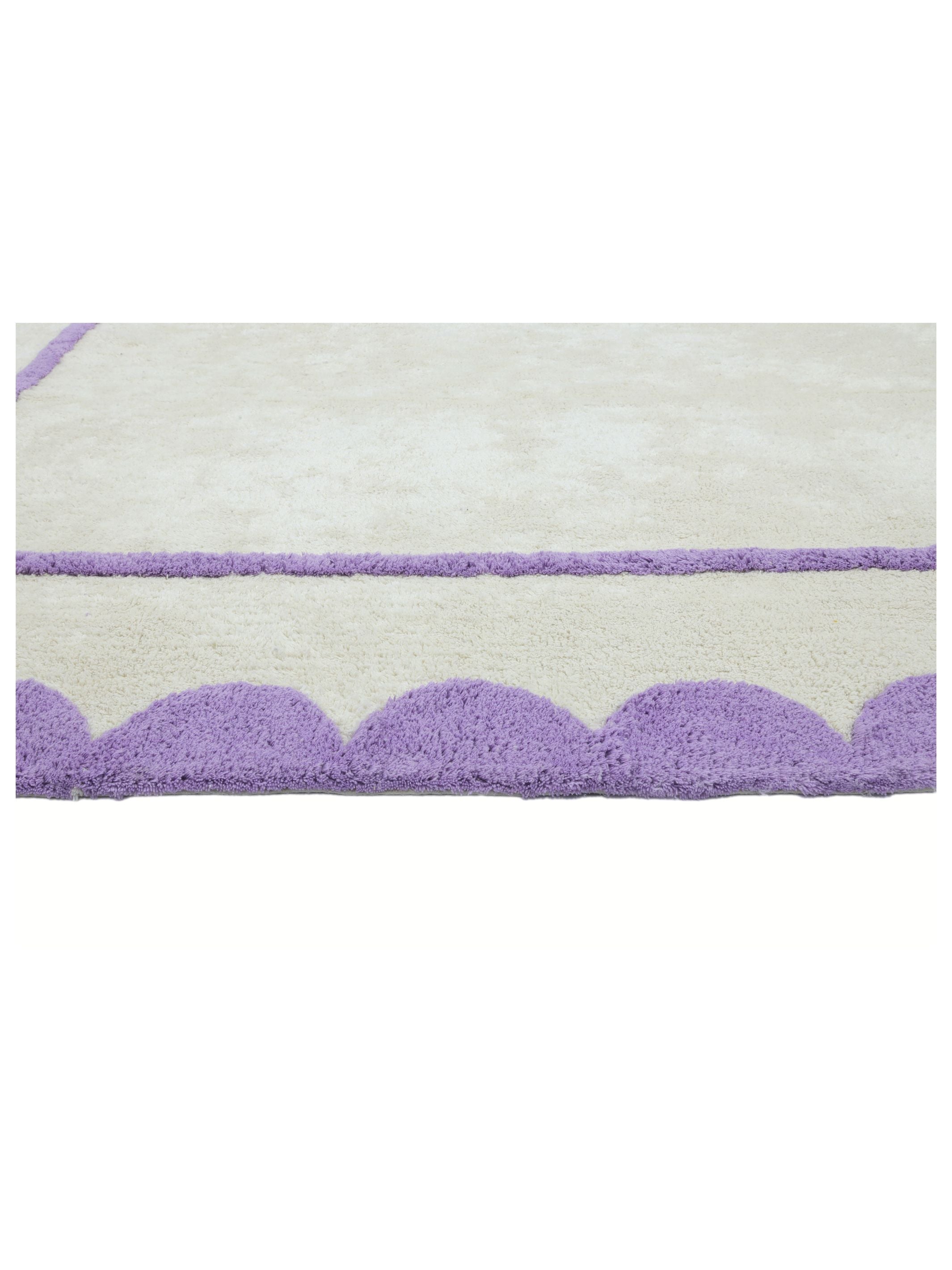 Lavender Purple Scallop Rug