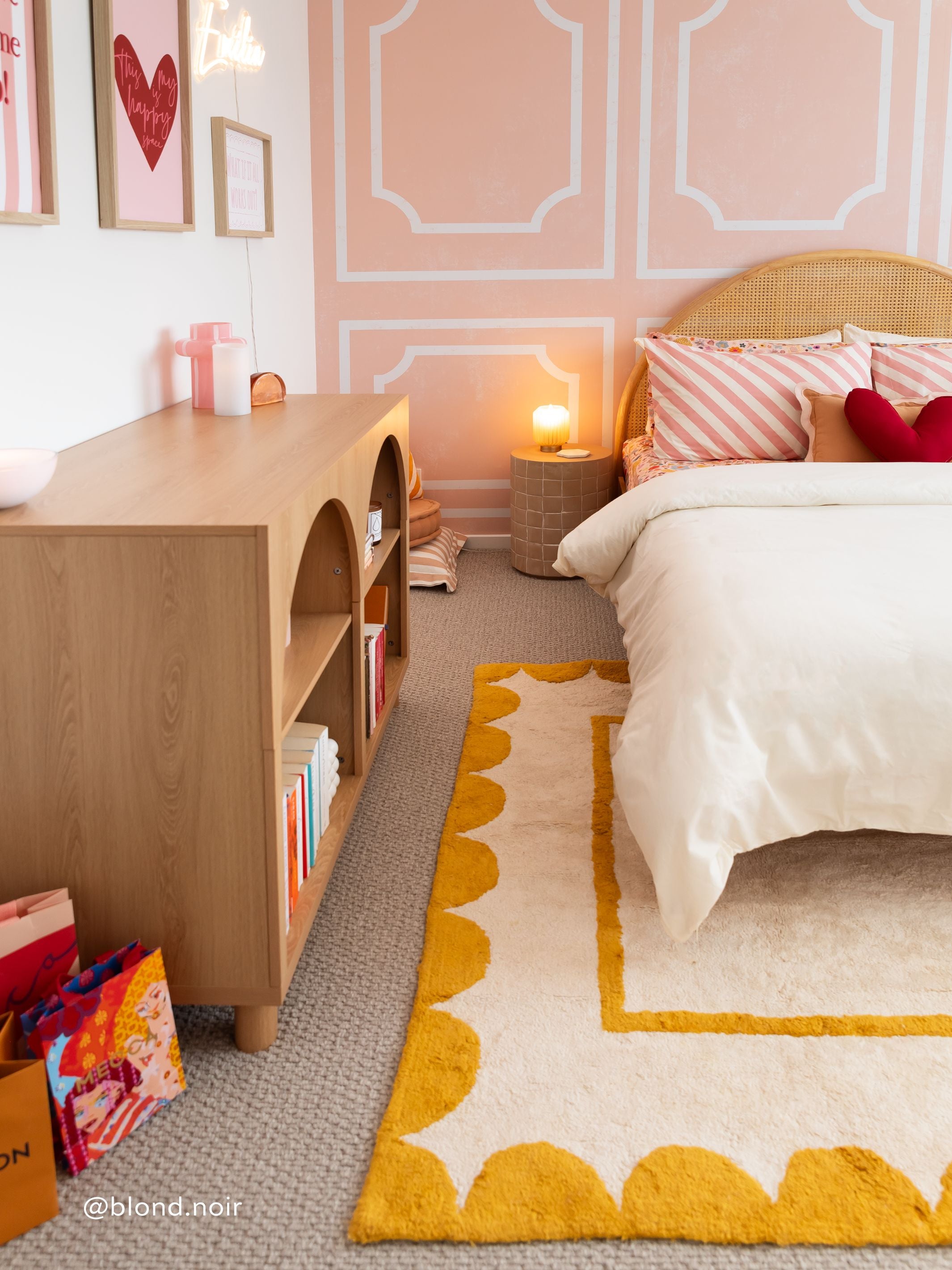 Mustard Yellow Scallop Rug