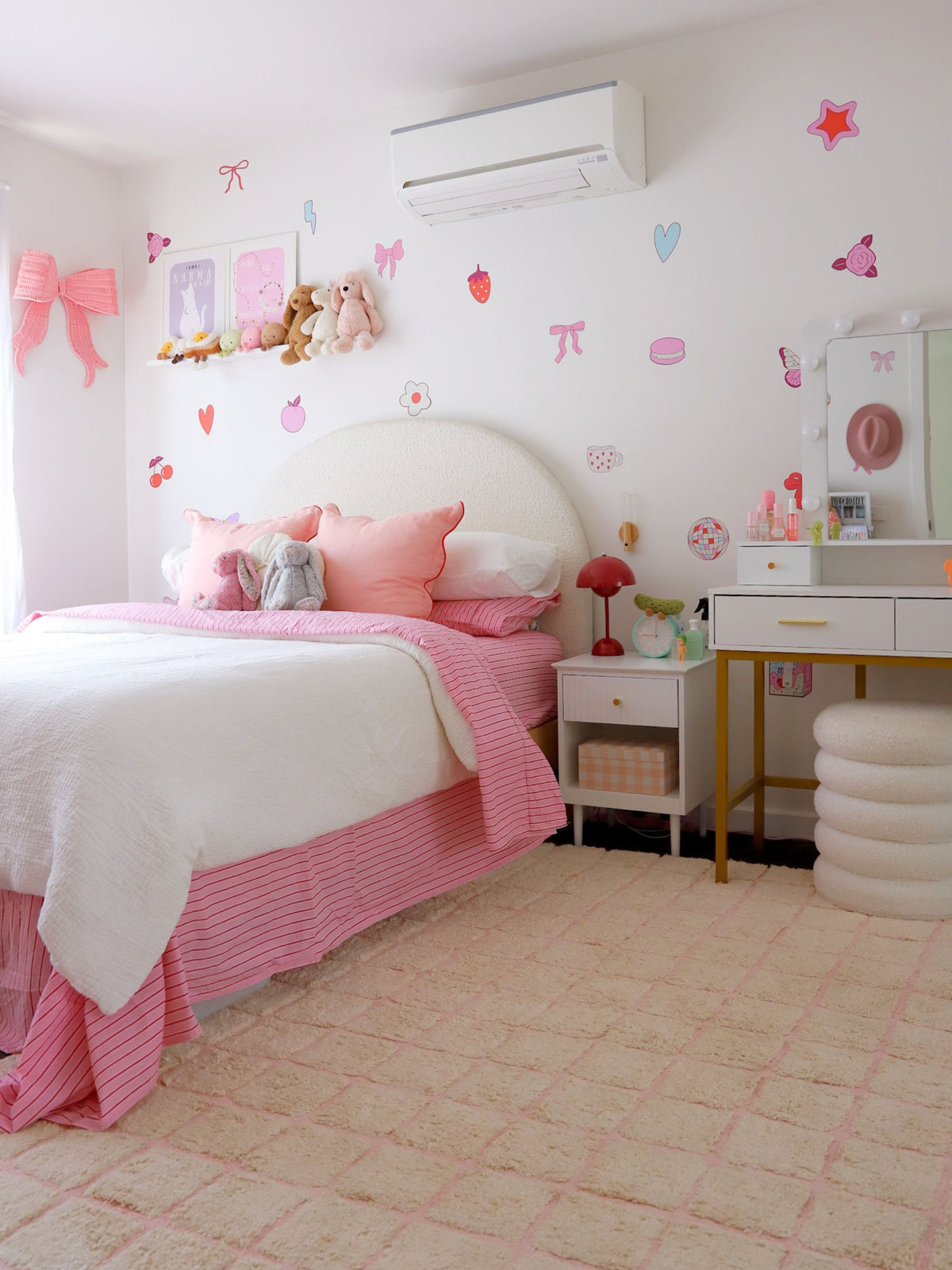Grid Rug - Blush