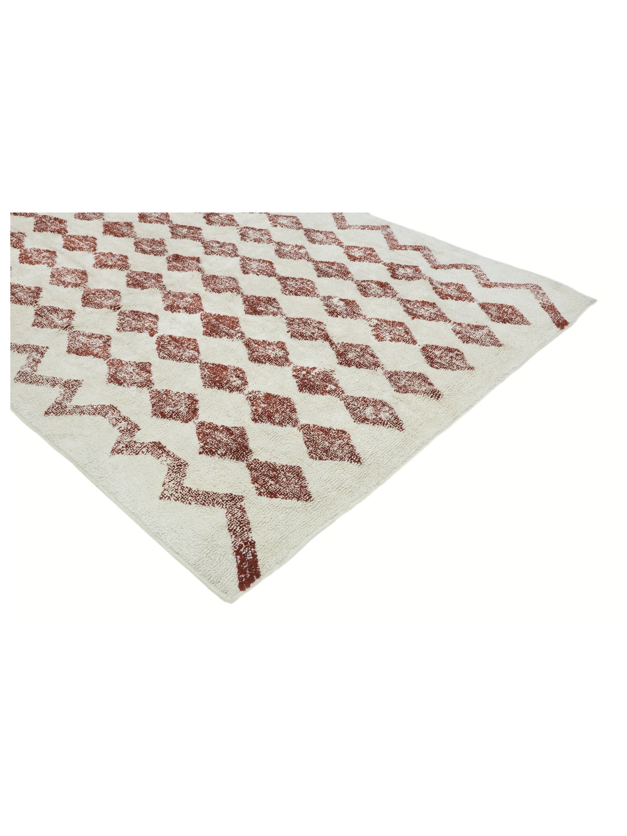 Rust Brown Diamond Rug LAST PIECE - 160x230cm